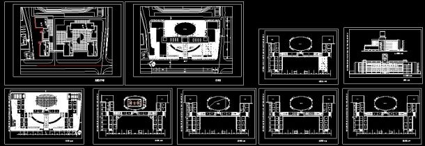 某学校教学楼建筑及校园规划设计cad方案图-图一