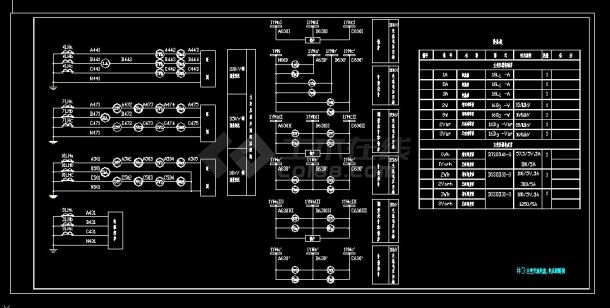 典型三卷变压器微机保护cad图纸-图二