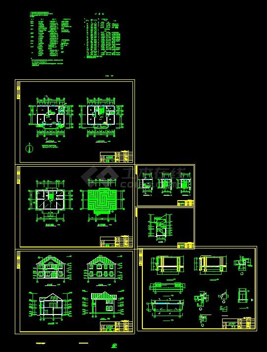 鑫厦豪华别墅建筑设计CAD详情图-图一