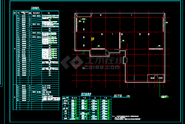湖南印刷厂综合住宅楼建筑施工CAD设计方案图纸-图一