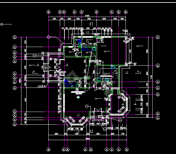 G型豪华别墅建筑方案设计全套CAD详图-图二
