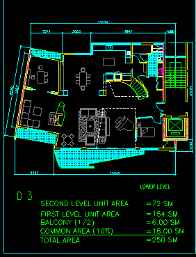国外某别墅规划CAD建筑设计方案图纸-图二