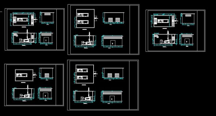 某柴油发电机房设计cad详细图纸_图1