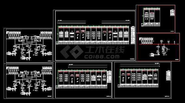 某发电厂典型直流cad系统图和布置图-图一