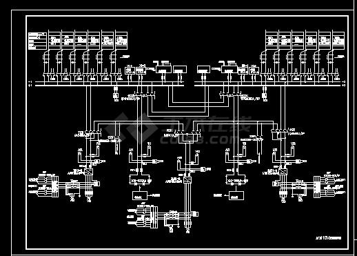 某发电厂典型直流cad系统图和布置图-图二
