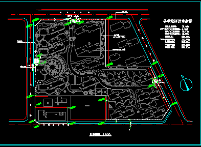 某小区高档花园会所建筑CAD设计施工方案图纸-图二