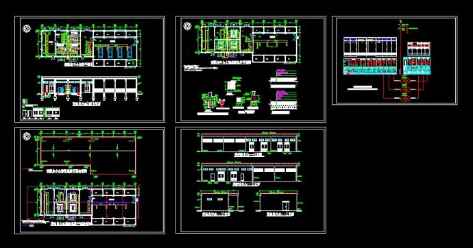 某工业园变配电室中心设计cad电气施工图纸_图1