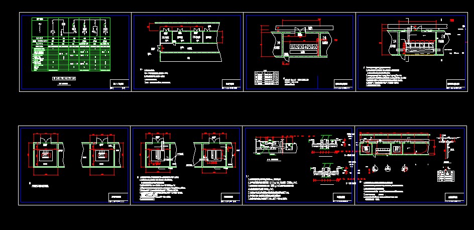 某高压配电室设计cad电气施工图纸