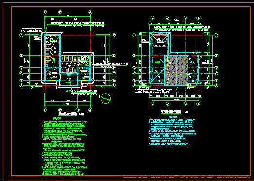 两个公共厕所的电气专业施工图