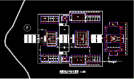 某市大型寺庙建筑CAD施工方案设计图纸-图二
