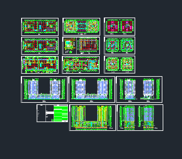 某商住楼全套建筑CAD图纸（带人防）_图1