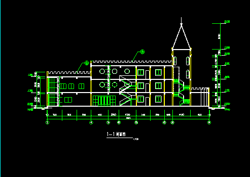 幼儿园cad平立面方案设计施工图-图二