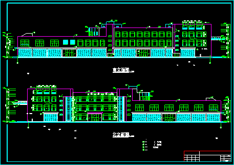 龙归商贸城建筑施工设计CAD方案图纸-图二