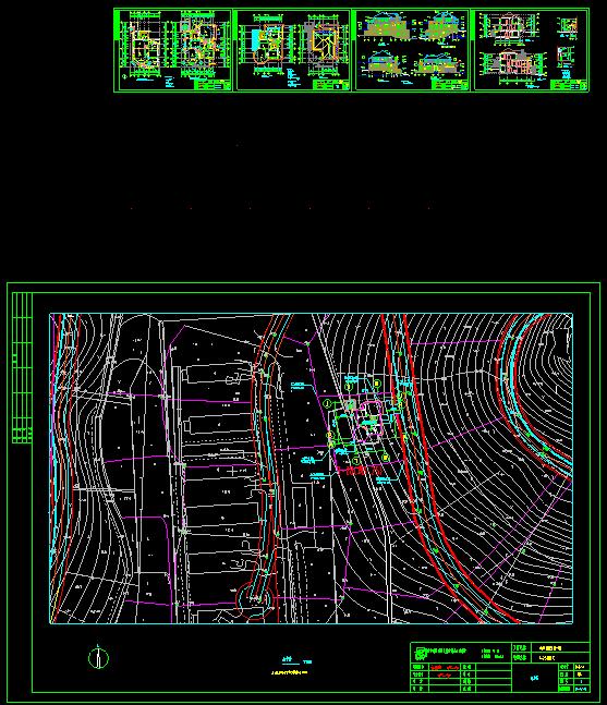 某地别墅区规划及建筑设计cad方案图_图1