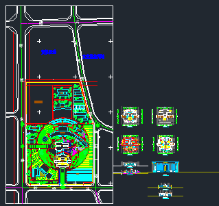 某市中心标准的医院设计建筑CAD图纸-图一