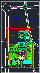 某市中心标准的医院设计建筑CAD图纸-图二