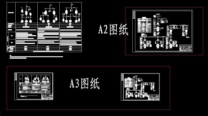 某水电站设计cad电气主接线图纸_图1