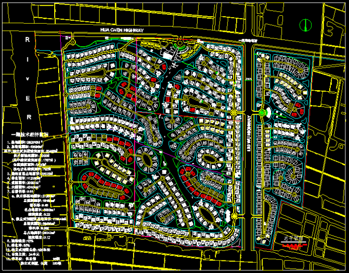 202818平米住宅区规划设计图纸_图1