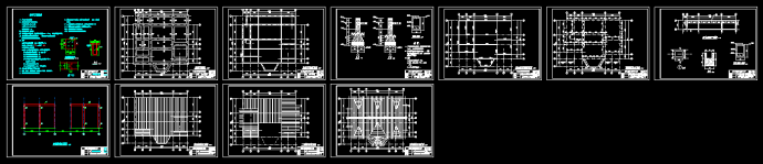实木北美式别墅工程结构CAD建筑设计图纸_图1
