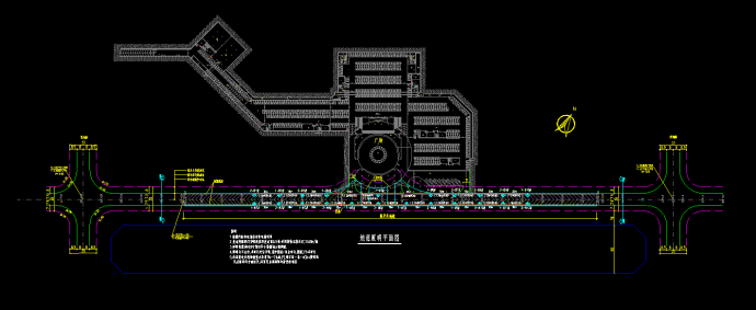 公共道路工程中的地道照明cad设计图_图1