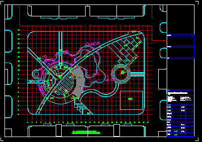 某市小广场建筑全套CAD设计施工图纸-图二