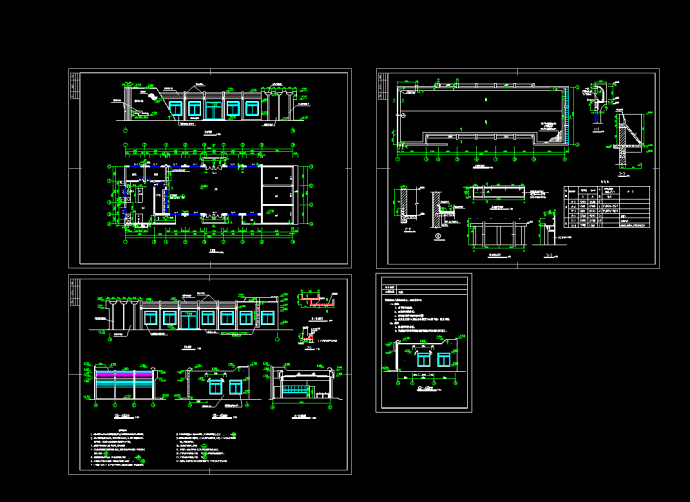 某食堂建筑CAD平立面设计施工图_图1