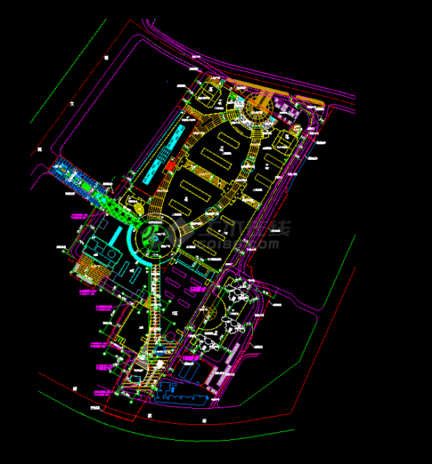 浙江商城规划CAD总平面设计施工图-图一