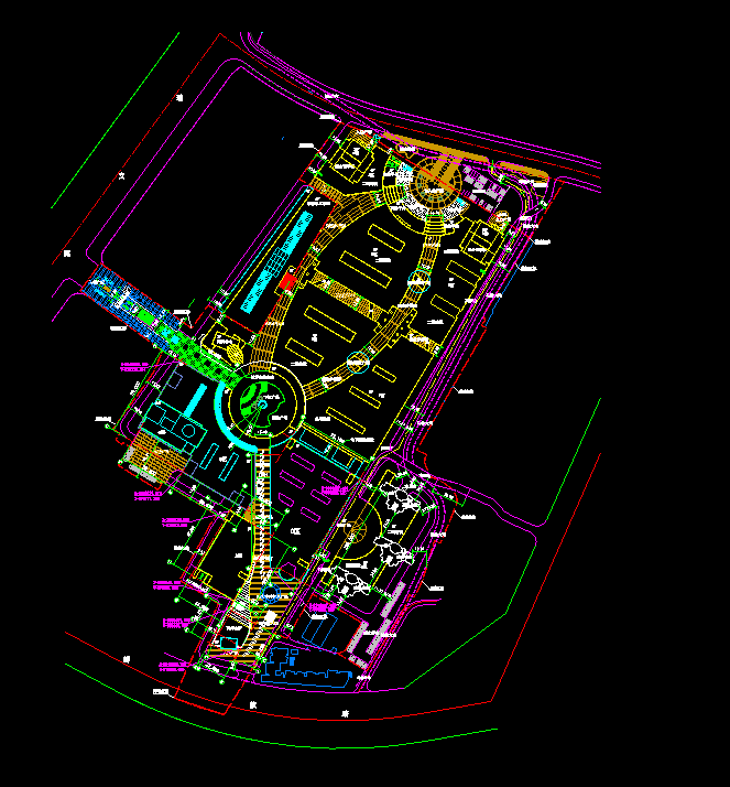 浙江商城规划CAD总平面设计施工图_图1