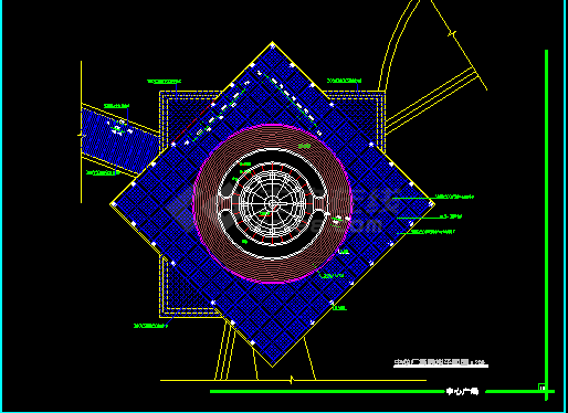 雕塑、休闲、城市广场建筑施工CAD设计图-图二
