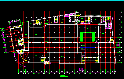 某大型商场设计方案CAD平立剖面图-图二