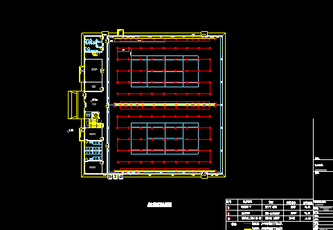 某市大学体育馆布灯施工设计CAD图-图二