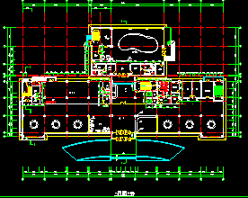 宾馆设计方案CAD平立剖面施工图-图二
