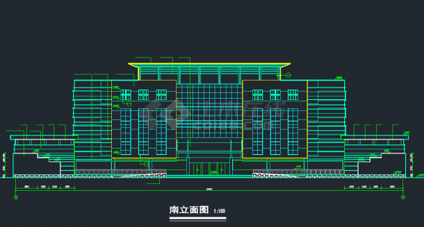 某综合办公楼建筑设计CAD施工图-图二