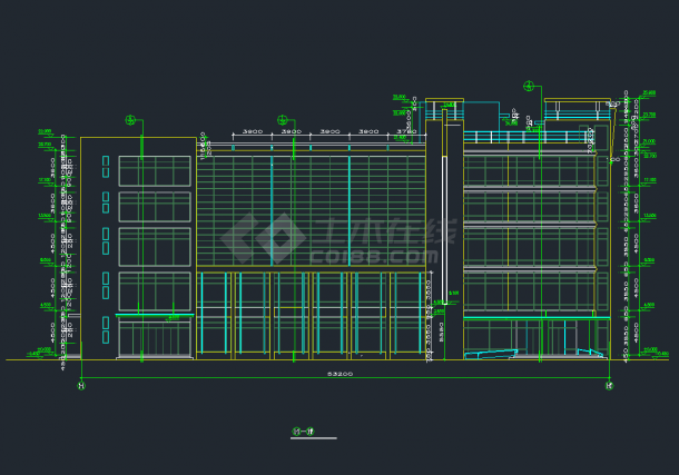 某商业综合楼建筑设计CAD施工图纸-图二