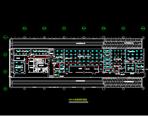 某地机房电气照明设计CAD布线施工图-图二