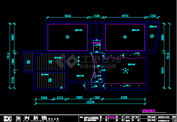 某家居室内照明设计CAD(含效果图对照)-图二