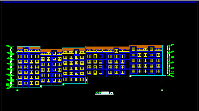 某小区多层转角楼住宅楼CAD建筑施工设计图纸-图二