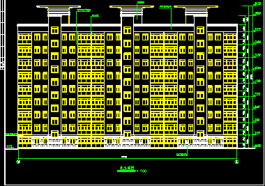 某市永宏佳园小高层住宅CAD建筑全套施工图纸-图二