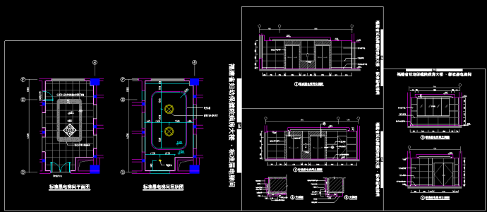 某医院大楼标准层电梯间装修cad设计施工图纸_图1