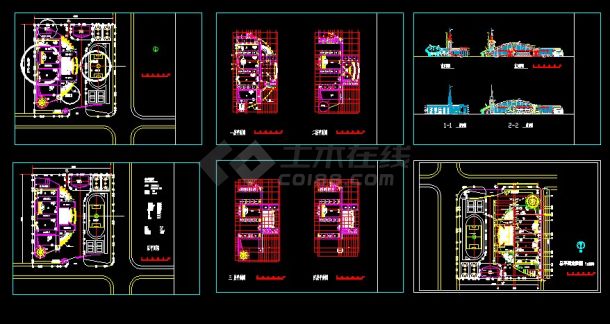 某地区某小学全套设计cad建施图-图一