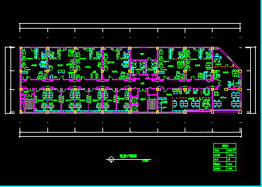 阿里郎宾馆施工设计建筑CAD方案图-图二