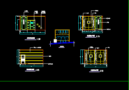 某地办公空间装修施工设计CAD总图-图二