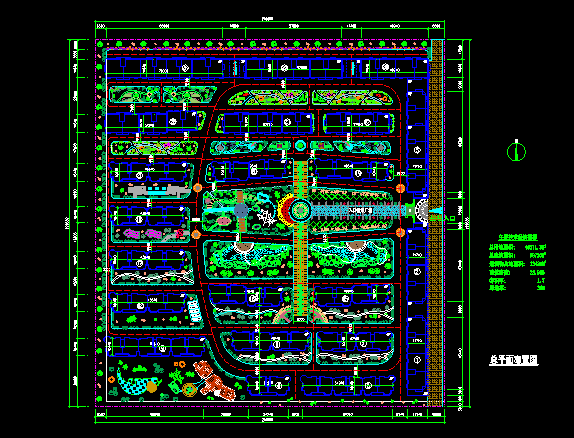 某市住宅小区规划CAD总平面建筑设计图纸