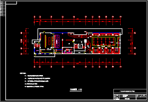 酒吧设计施工CAD平面方案装修图-图二