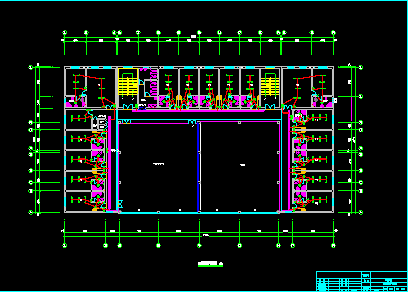 陕西某综合楼电气照明设计CAD平面图纸-图二
