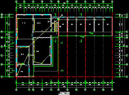 某地宿舍楼电气施工照明设计CAD图-图二