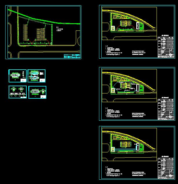 某厂区道路照明电气设计cad施工方案图_图1