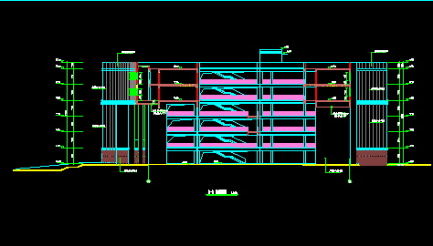 某职业技术学院建筑施工CAD图纸-图二