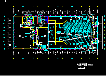 某校区教学综合楼施工设计CAD方案图-图二