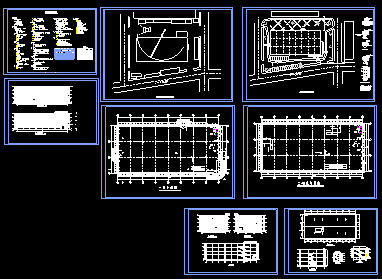 某城市大型超市建筑设计CAD平面图_图1